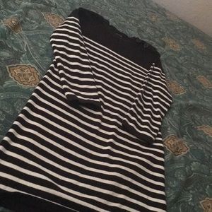 forever 21 black and white dress (m)
